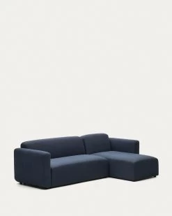 Neom 3 Seater Modular Sofa Right/left Chaise Longue In Blue 263 Cm | Kave Home 16 Neom 3 Seater Modular Sofa Right/left Chaise Longue In Blue 263 Cm | Kave Home -Quality Furniture Store S82640AU25 1V02
