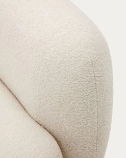 Martina 3-seater Sofa In Off-white Shearling 246 Cm | Kave Home -Quality Furniture Store S83130HI39 1D02