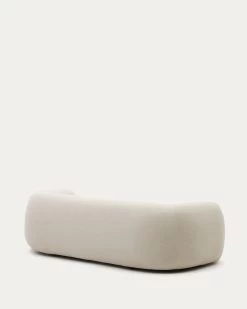 Martina 3-seater Sofa In Off-white Shearling 246 Cm | Kave Home -Quality Furniture Store S83130HI39 1V04