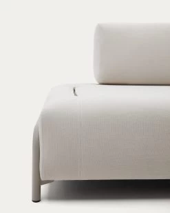 Compo Module Beige Chenille 3-seater With Grey Metal Structure 232 Cm | Kave Home -Quality Furniture Store S83630DR39 1D01