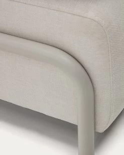 Compo Module Beige Chenille 3-seater With Grey Metal Structure 232 Cm | Kave Home -Quality Furniture Store S83630DR39 1D02