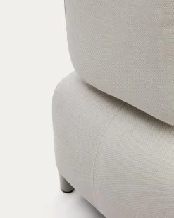 Compo Module Beige Chenille 3-seater With Grey Metal Structure 232 Cm | Kave Home -Quality Furniture Store S83630DR39 1D03