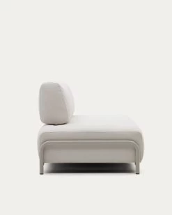 Compo Module Beige Chenille 3-seater With Grey Metal Structure 232 Cm | Kave Home -Quality Furniture Store S83630DR39 1V03