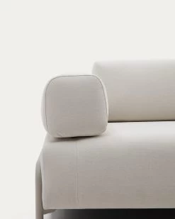 Compo Beige Chenille 3-seater Sofa With Grey Metal Structure 232 Cm | Kave Home 14 Compo Beige Chenille 3-seater Sofa With Grey Metal Structure 232 Cm | Kave Home -Quality Furniture Store S83631DR39 1D01