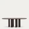 Mailen Oval Table In Ash Wood Veneer With Dark Finish à 220 X 105 Cm | Kave Home 2 Mailen Oval Table In Ash Wood Veneer With Dark Finish à 220 X 105 Cm | Kave Home -Quality Furniture Store T0100053MM51 1V01