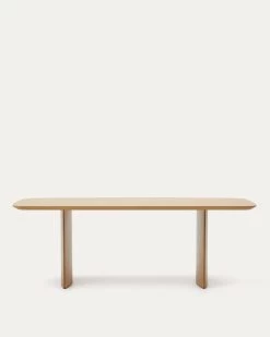 Litto Table Made From Oak Veneer 240 X 100 Cm | Kave Home -Quality Furniture Store T0100065MM40 1V02