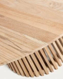 Jeanette Round Solid Teak Wood Table, Ø 90 Cm 9 Jeanette Round Solid Teak Wood Table, Ø 90 Cm -Quality Furniture Store T0300011MM46 1D02