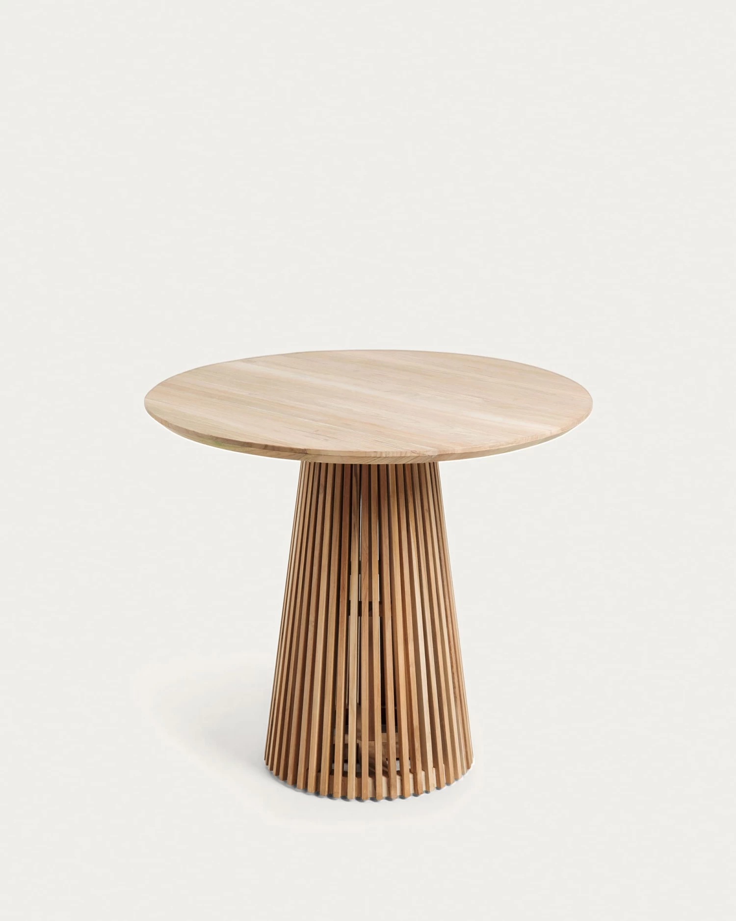 Jeanette Round Solid Teak Wood Table, Ø 90 Cm 3 Jeanette Round Solid Teak Wood Table, Ø 90 Cm