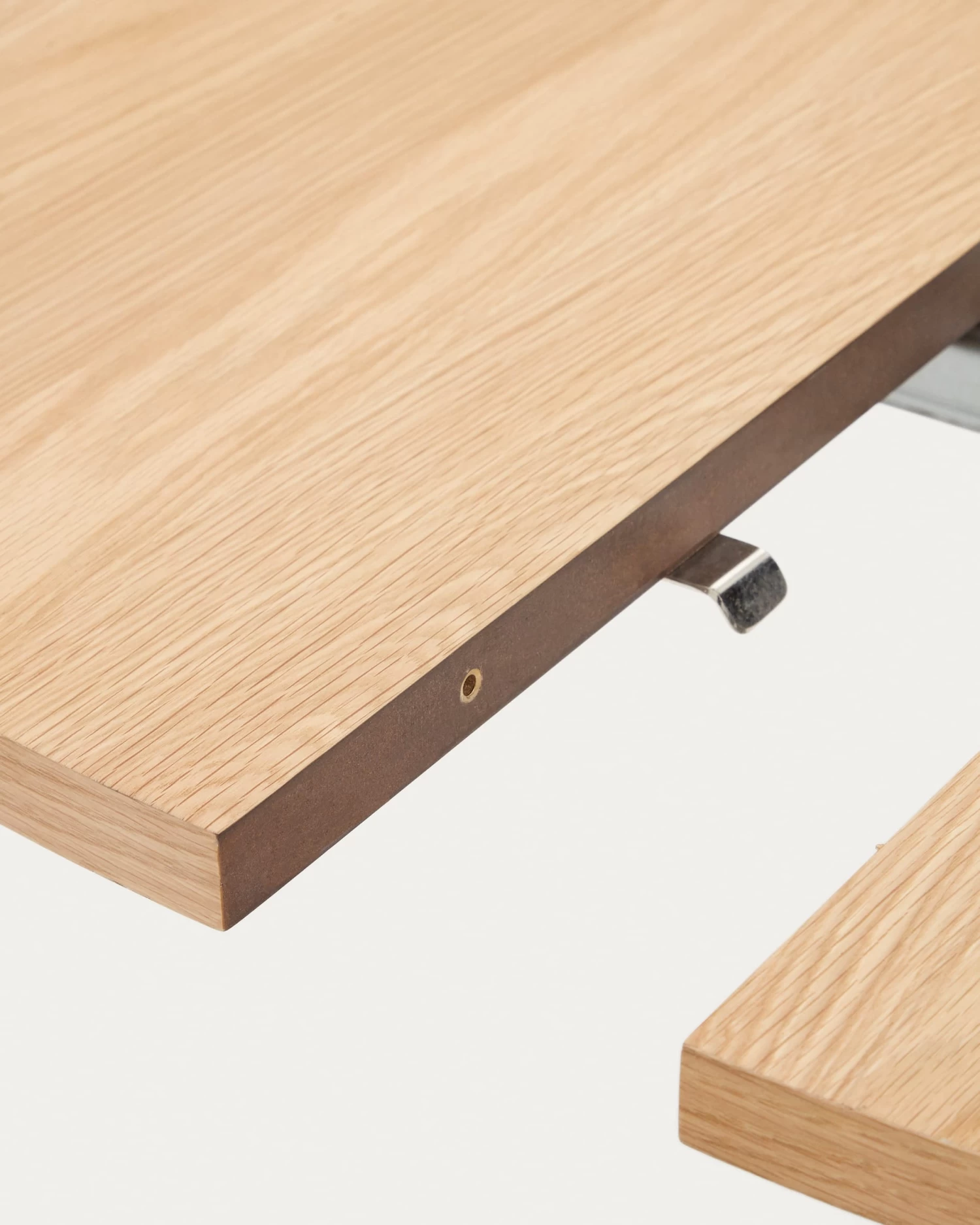 Montuiri Extendable Round Table In Oak Veneer And Steel Legs With Grey Finish à 120 (200) Cm | Kave Home 12 Montuiri Extendable Round Table In Oak Veneer And Steel Legs With Grey Finish à 120 (200) Cm | Kave Home - Image 10