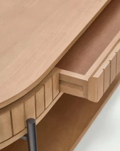 Licia Mango Wood Coffee Table With 1 Drawer With A Natural Finish And Metal 130 X 65 Cm | Kave Home 16 Licia Mango Wood Coffee Table With 1 Drawer With A Natural Finish And Metal 130 X 65 Cm | Kave Home -Quality Furniture Store T0500007MM46 1D03