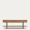 Licia Mango Wood Coffee Table With 1 Drawer With A Natural Finish And Metal 130 X 65 Cm | Kave Home 1 Licia Mango Wood Coffee Table With 1 Drawer With A Natural Finish And Metal 130 X 65 Cm | Kave Home -Quality Furniture Store T0500007MM46 1V01