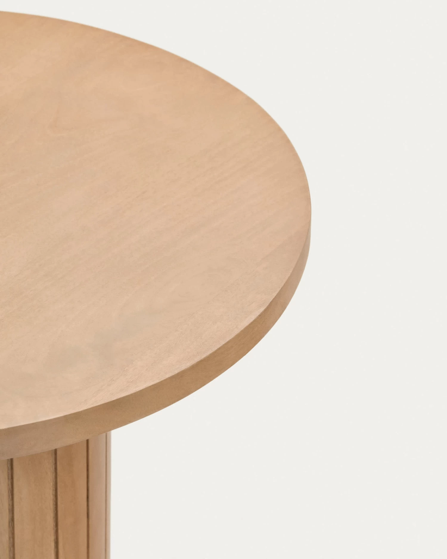 Licia Round Side Table Solid Mango Wood à 60 Cm | Kave Home 5 Licia Round Side Table Solid Mango Wood à 60 Cm | Kave Home - Image 3
