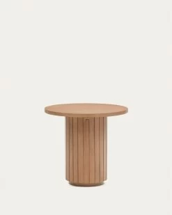 Licia Round Side Table Solid Mango Wood à 60 Cm | Kave Home
