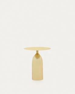 Matilda Metal Side Table With A Gold Finish à 48 Cm | Kave Home