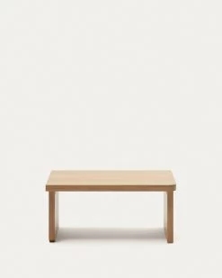 Oaq Coffee Table In Oak Wood Veneer With Natural Finish 82 X 60 Cm FSC Mix Credit | Kave Home -Quality Furniture Store T827ME89M040 1V02