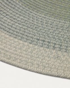 Leeith 100% PET Rug With Wide Green Stripes Ã 160 X 230 Cm | Kave Home -Quality Furniture Store X0100026JJ19 1D01