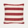 Nans 100% PET Cushion Cover With White And Red Stripes 45 X 45 Cm | Kave Home -Quality Furniture Store X0500059JJ05 1V01