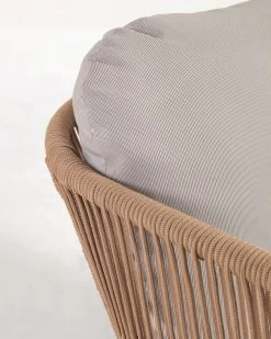 Catalina 3 Seater Sofa Made With Beige Cord And 100% FSC Solid Acacia Wood 170 Cm | Kave Home -Quality Furniture Store YG0195J12 1D02