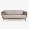 Catalina 3 Seater Sofa Made With Beige Cord And 100% FSC Solid Acacia Wood 170 Cm | Kave Home -Quality Furniture Store YG0195J12 1V01