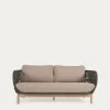 Catalina 3 Seater Sofa Made With Green Cord And 100% FSC Solid Acacia Wood 170 Cm | Kave Home -Quality Furniture Store YG0195J19 1V01