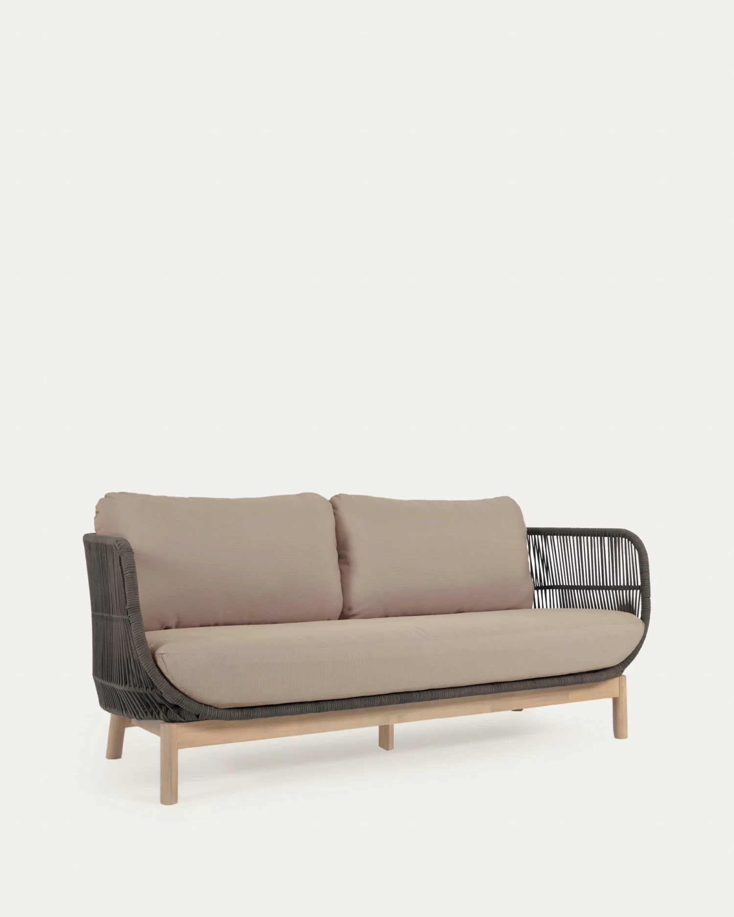 Catalina 3 Seater Sofa Made With Green Cord And 100% FSC Solid Acacia Wood 170 Cm | Kave Home 8 Catalina 3 Seater Sofa Made With Green Cord And 100% FSC Solid Acacia Wood 170 Cm | Kave Home - Image 6