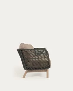 Catalina 3 Seater Sofa Made With Green Cord And 100% FSC Solid Acacia Wood 170 Cm | Kave Home 19 Catalina 3 Seater Sofa Made With Green Cord And 100% FSC Solid Acacia Wood 170 Cm | Kave Home -Quality Furniture Store YG0195J19 1V03