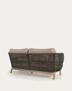 Catalina 3 Seater Sofa Made With Green Cord And 100% FSC Solid Acacia Wood 170 Cm | Kave Home 20 Catalina 3 Seater Sofa Made With Green Cord And 100% FSC Solid Acacia Wood 170 Cm | Kave Home -Quality Furniture Store YG0195J19 1V04