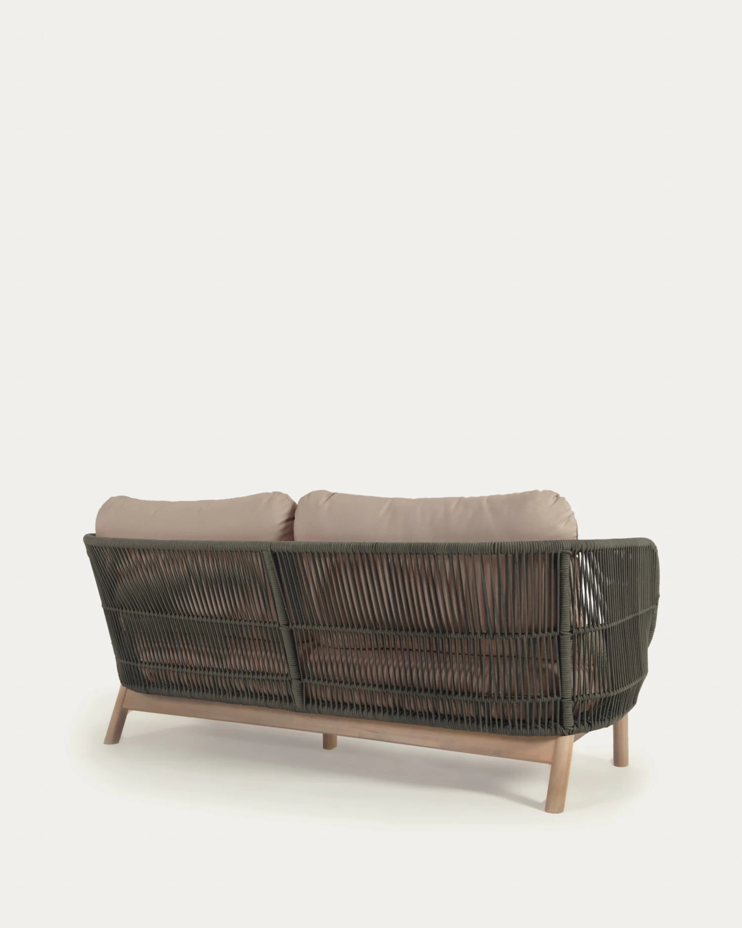 Catalina 3 Seater Sofa Made With Green Cord And 100% FSC Solid Acacia Wood 170 Cm | Kave Home 11 Catalina 3 Seater Sofa Made With Green Cord And 100% FSC Solid Acacia Wood 170 Cm | Kave Home - Image 9