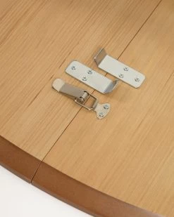 Oqui Extendable Oval Table With An Oak Veneer And Solid Wood Legs Ã 120 (200) X 90 Cm | Kave Home -Quality Furniture Store YG0230M46 1D04