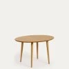 Oqui Extendable Oval Table With An Oak Veneer And Solid Wood Legs Ã 120 (200) X 90 Cm | Kave Home
