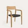 Better Stackable Chair In Solid Acacia Wood And Black Cord | Kave Home -Quality Furniture Store YG0253J01 1V01
